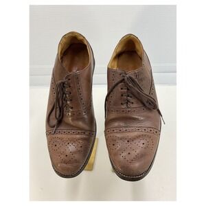 Sandro Brown Leather Wingtip Dress Shoes Size M